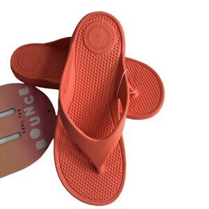 TOTES BOUNCE ORANGE thong flip  flop SZ 6 NEW WITH‎ TAG